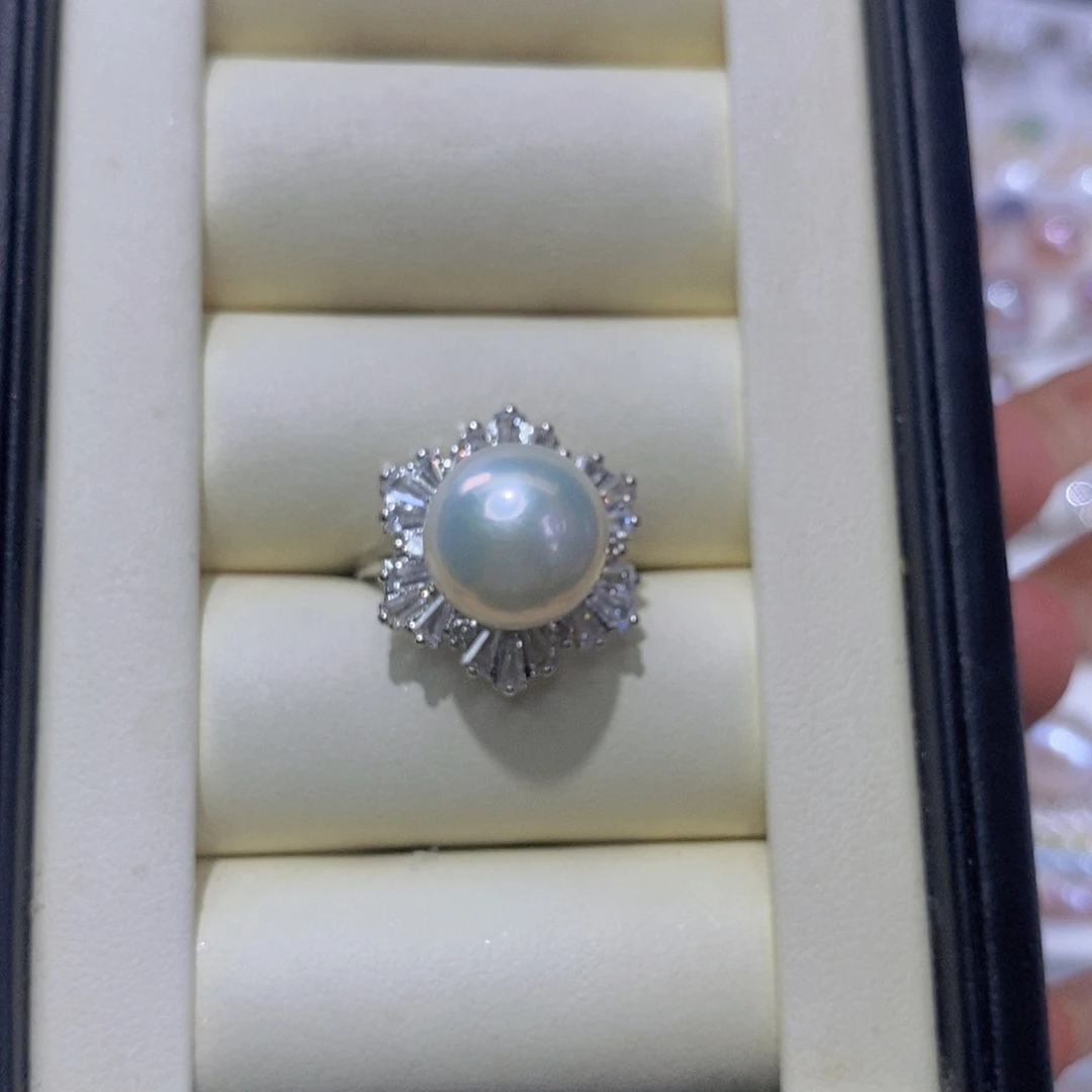 戒指合金淡水珍珠