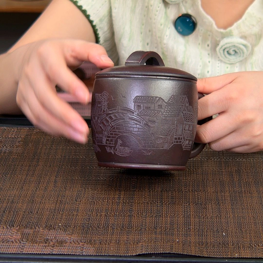 茶杯紫砂高货放漏