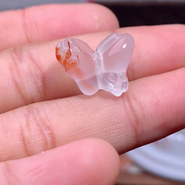 南红玛瑙未镶嵌南红蝴蝶