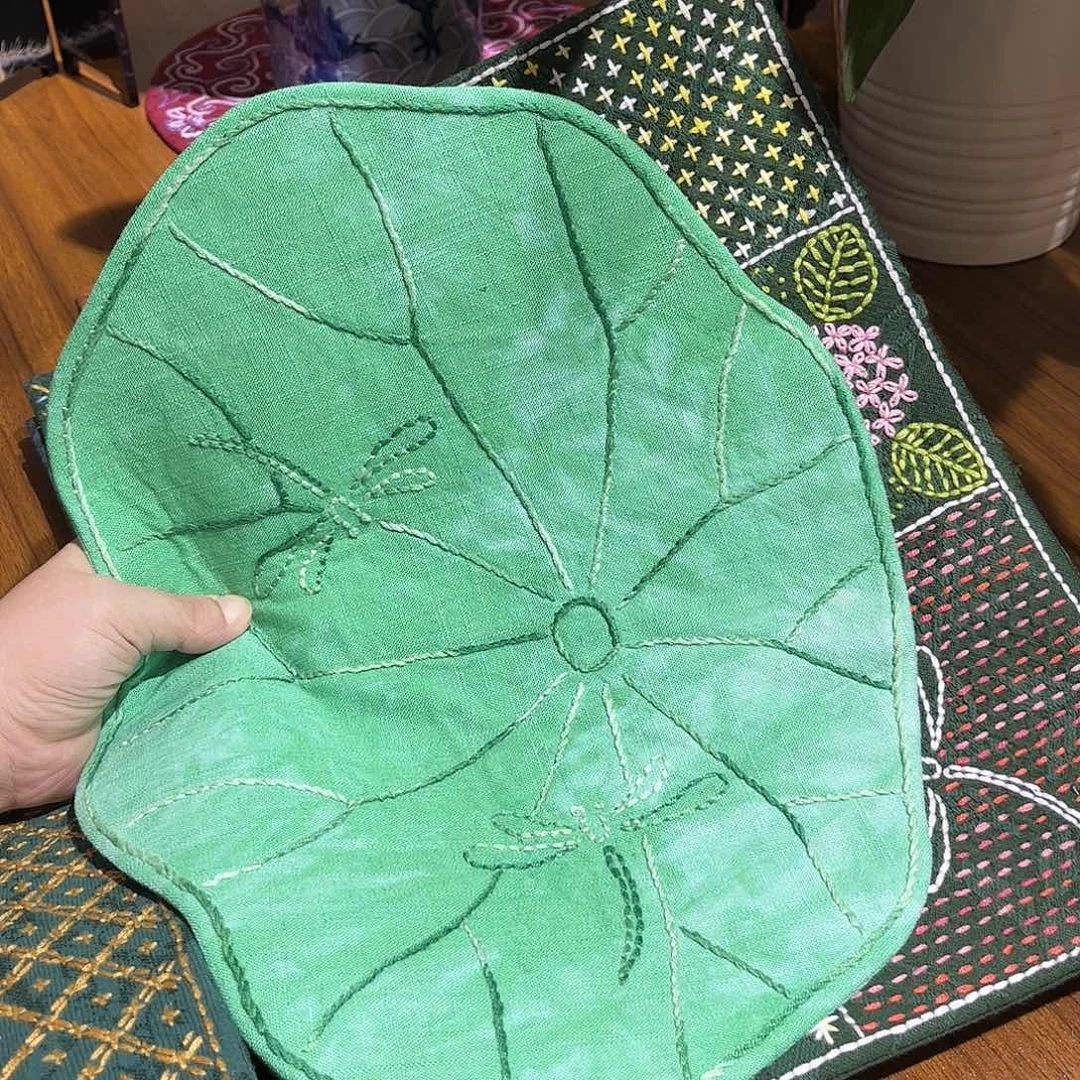 青****刺子绣茶席美美价