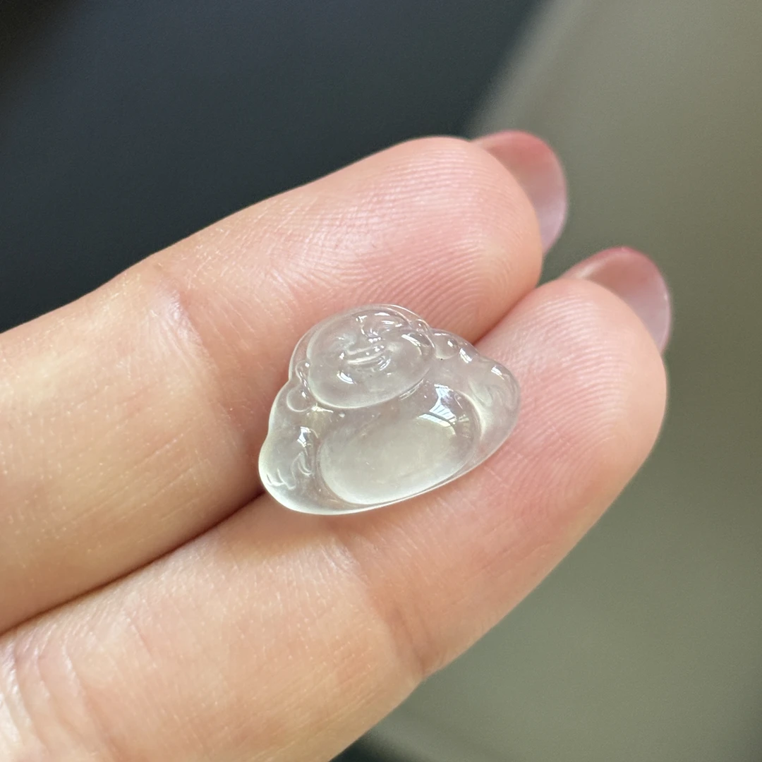 缅甸翡翠天然A货冰种佛公裸石弥勒佛转运玉石挂件吊坠项链本命佛