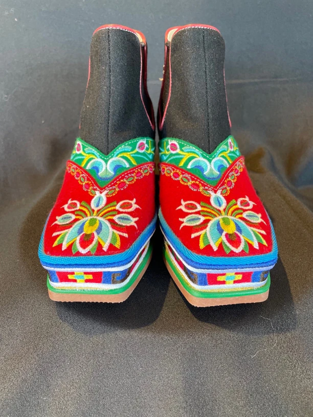 藏式新款花纹藏靴