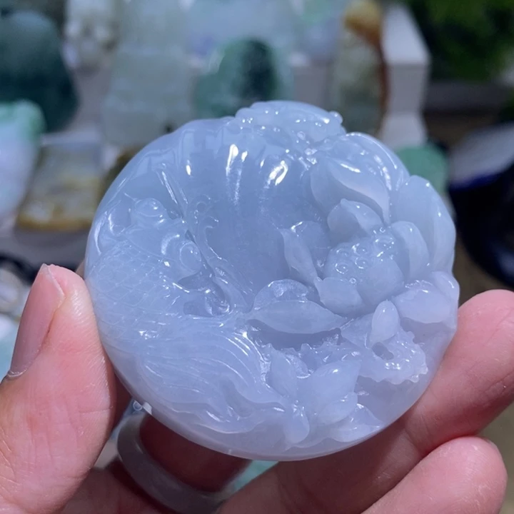 【闪购商品】颈饰未镶嵌翡翠鱼
