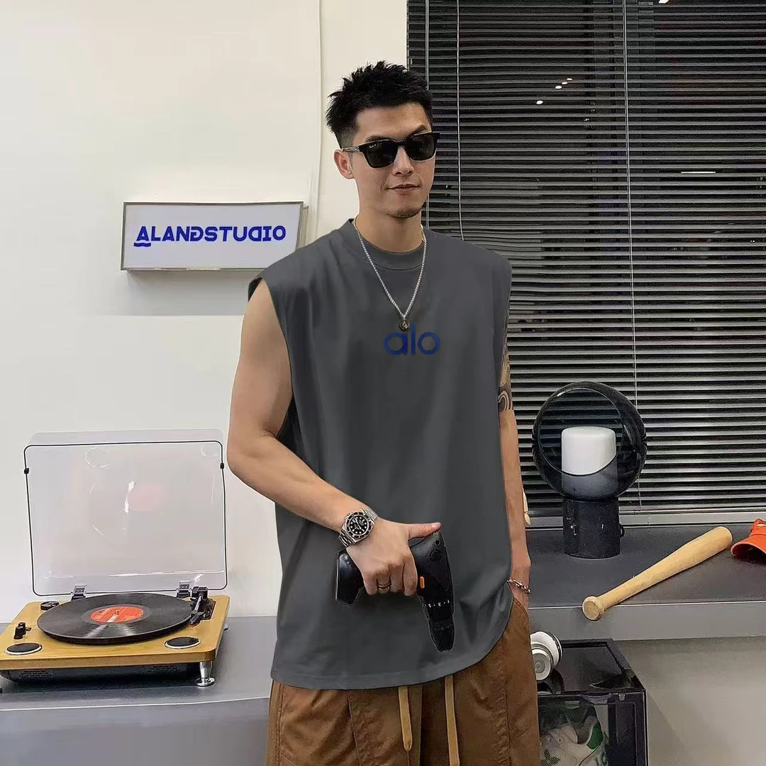 【男女同款】夏季时尚百搭3D立体硅胶印花无袖T恤248