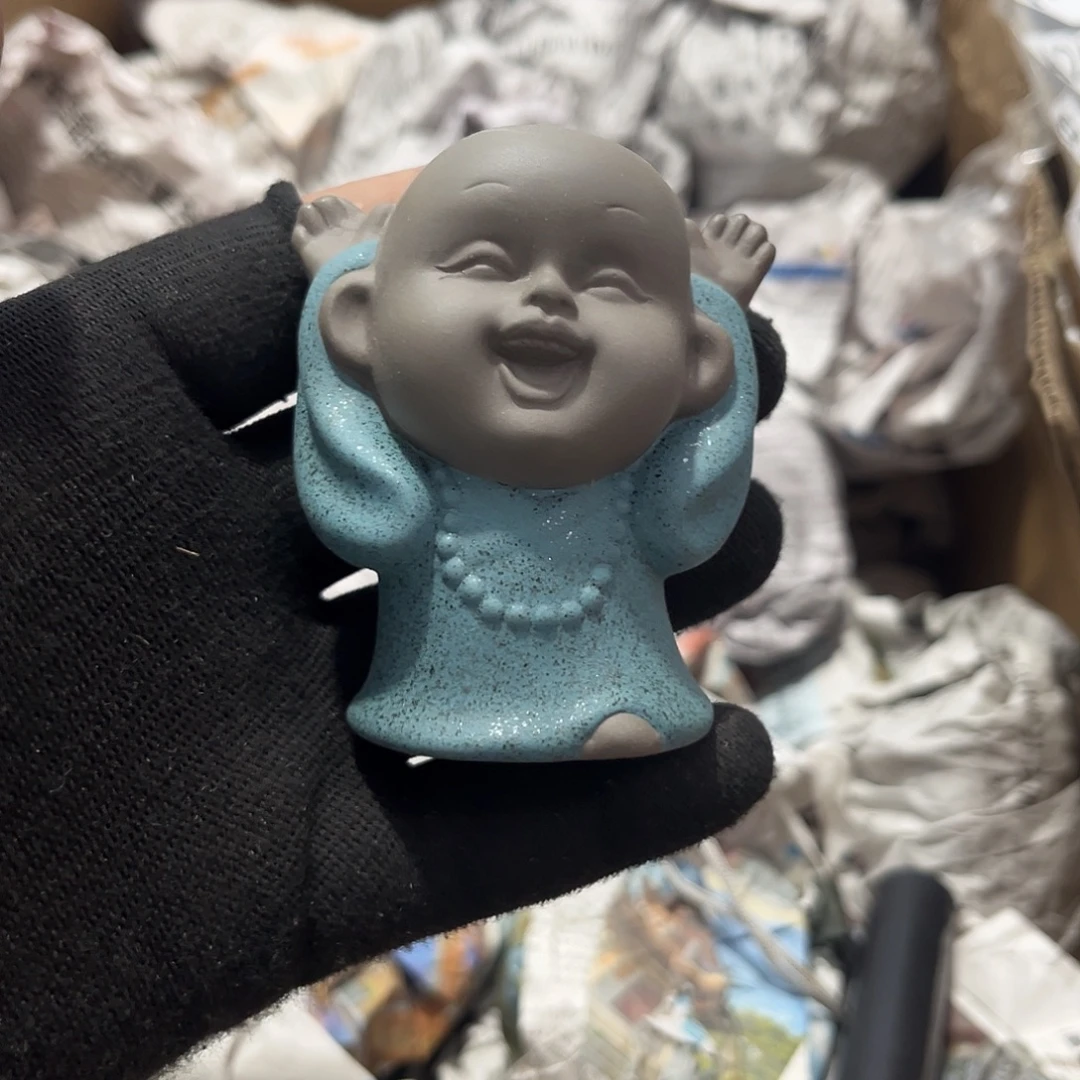 瓷片茶摆件工艺品摆件666