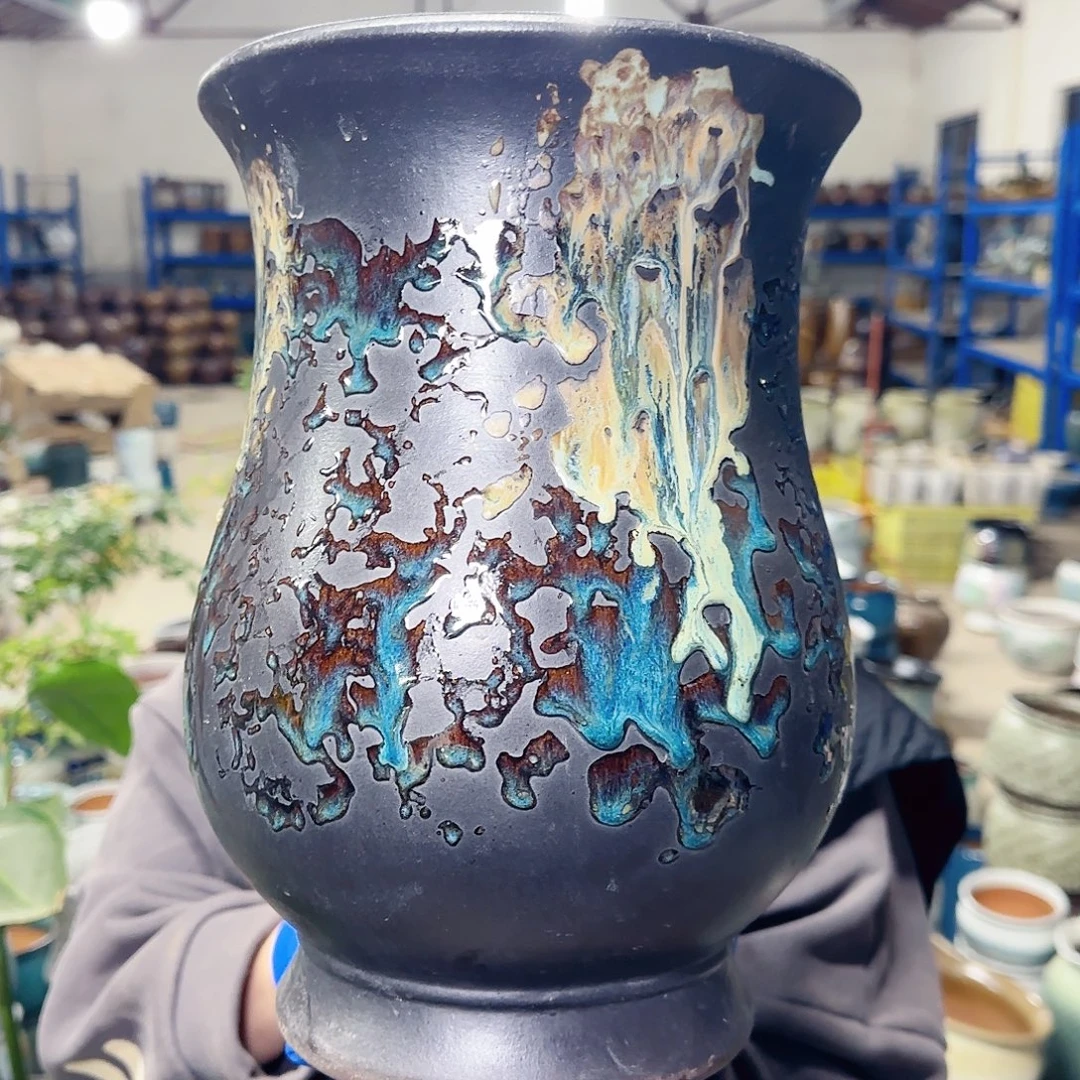 紫砂花盆高30口20