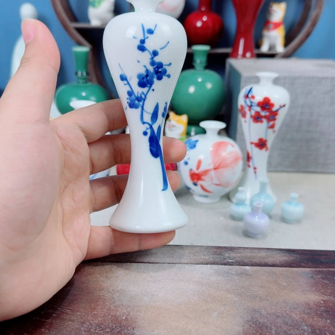陶瓷手工小花器摆件