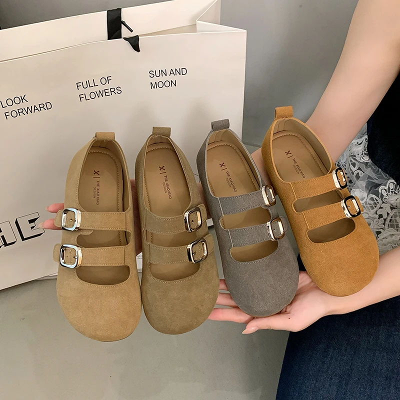 复古百搭玛丽珍鞋女2025新款夏季配裙子勃肯鞋气质高级感平底单鞋