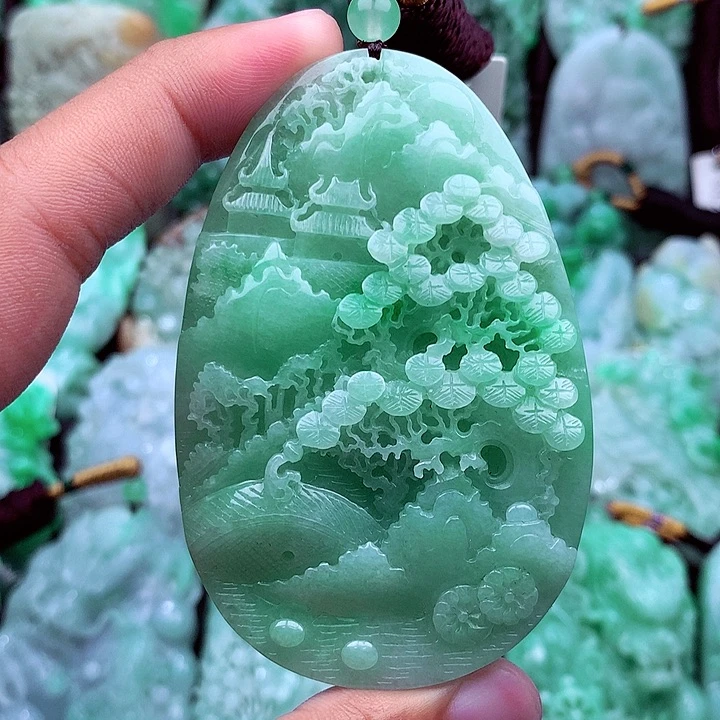 翡翠未镶嵌吊坠(不含链)