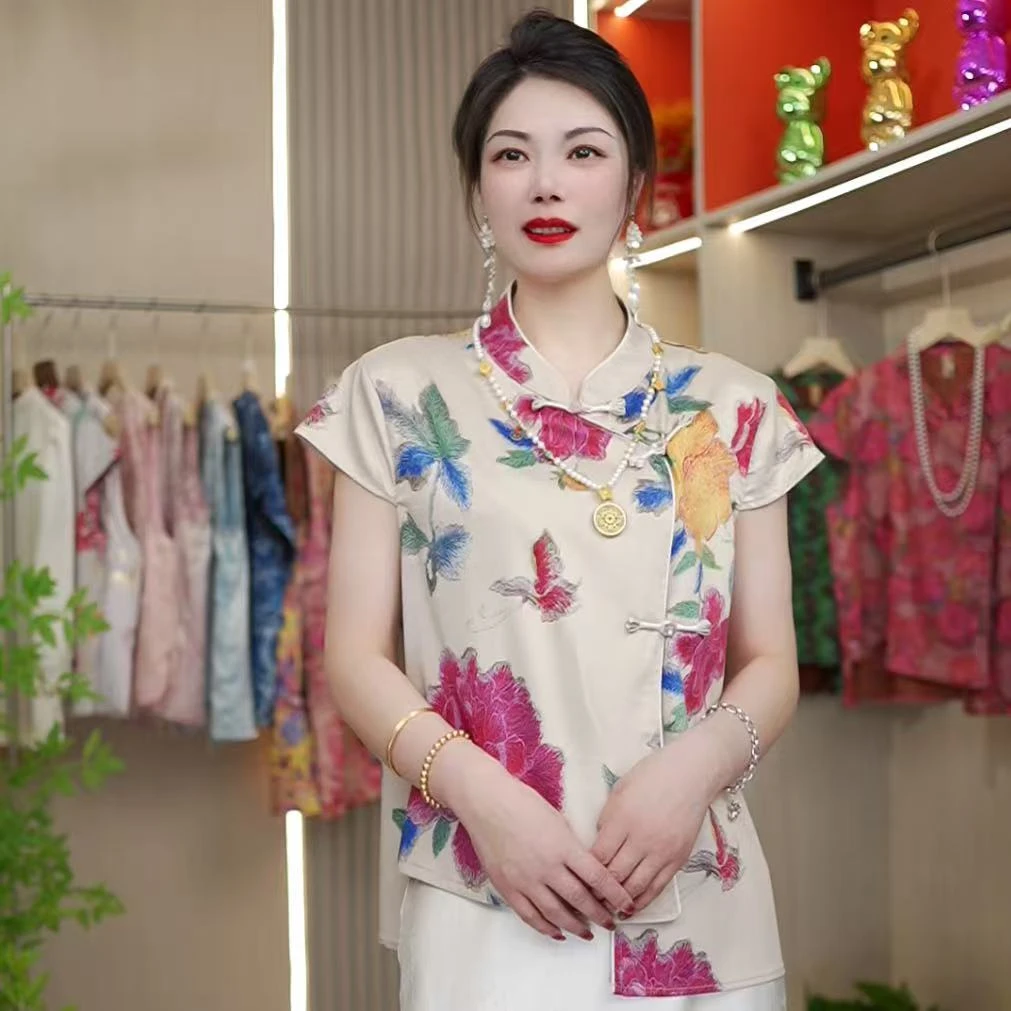 【福禄绘锦】传统中国风提花马甲四季通用马夹宽松气质中国风印花