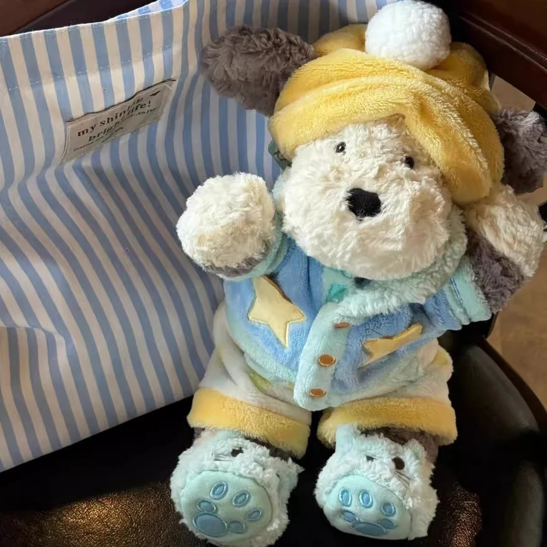 可爱牧羊犬毛绒毛绒玩具公仔穿衣服小狗玩偶趴唐狗抱枕生日礼物LX