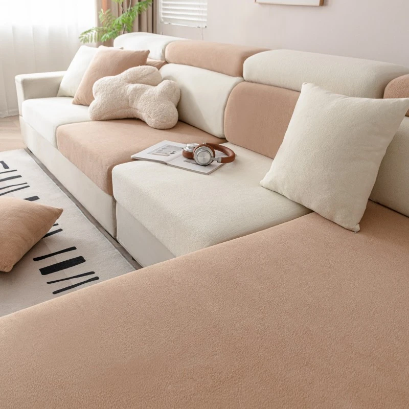 （正品处理）舒棉绒万能通用全包沙发套四季弹力坐垫套2025纯色全盖