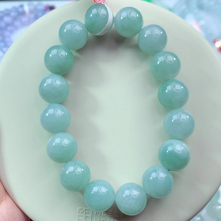 翡翠未镶嵌手链卡12.5