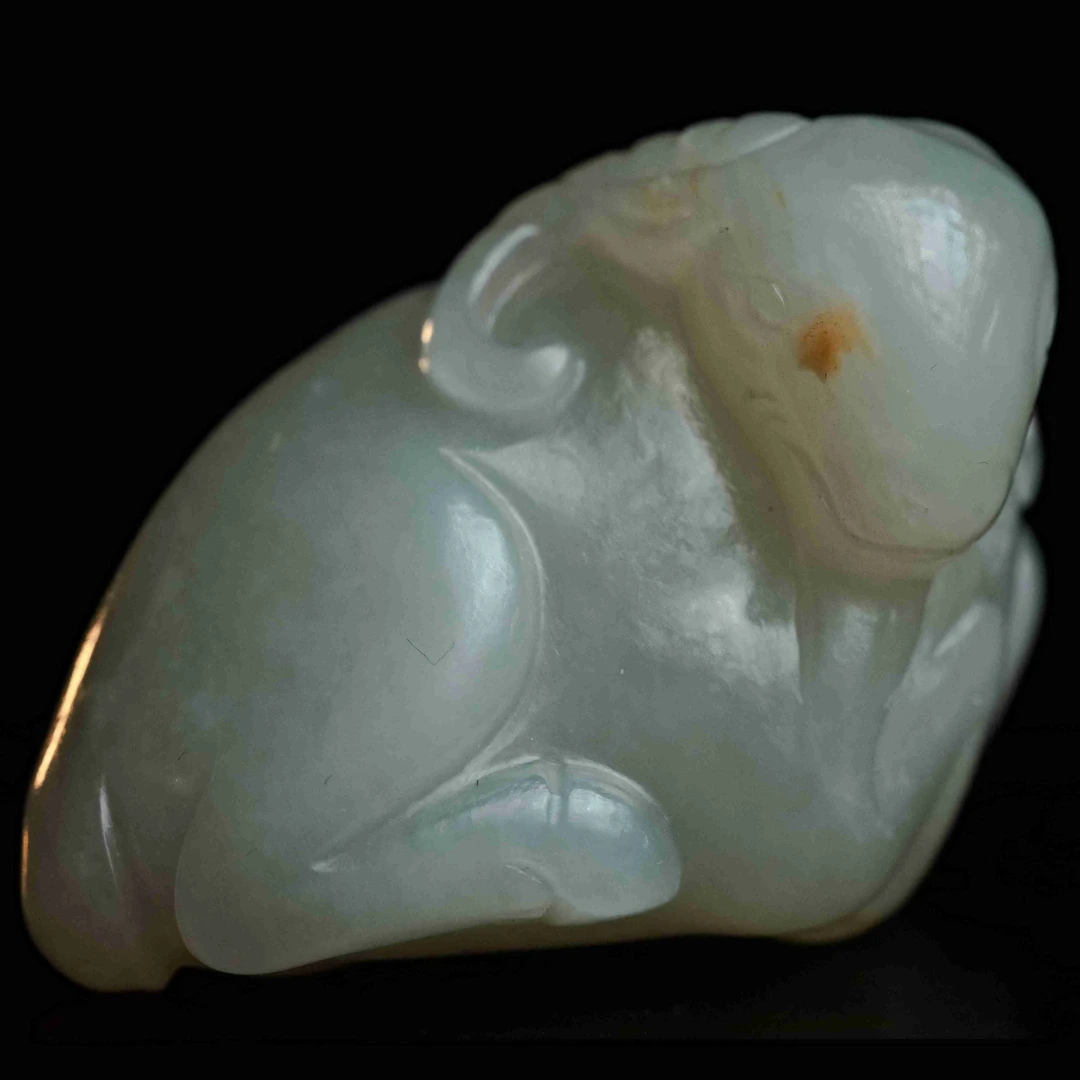 清代和田玉卧羊-LM