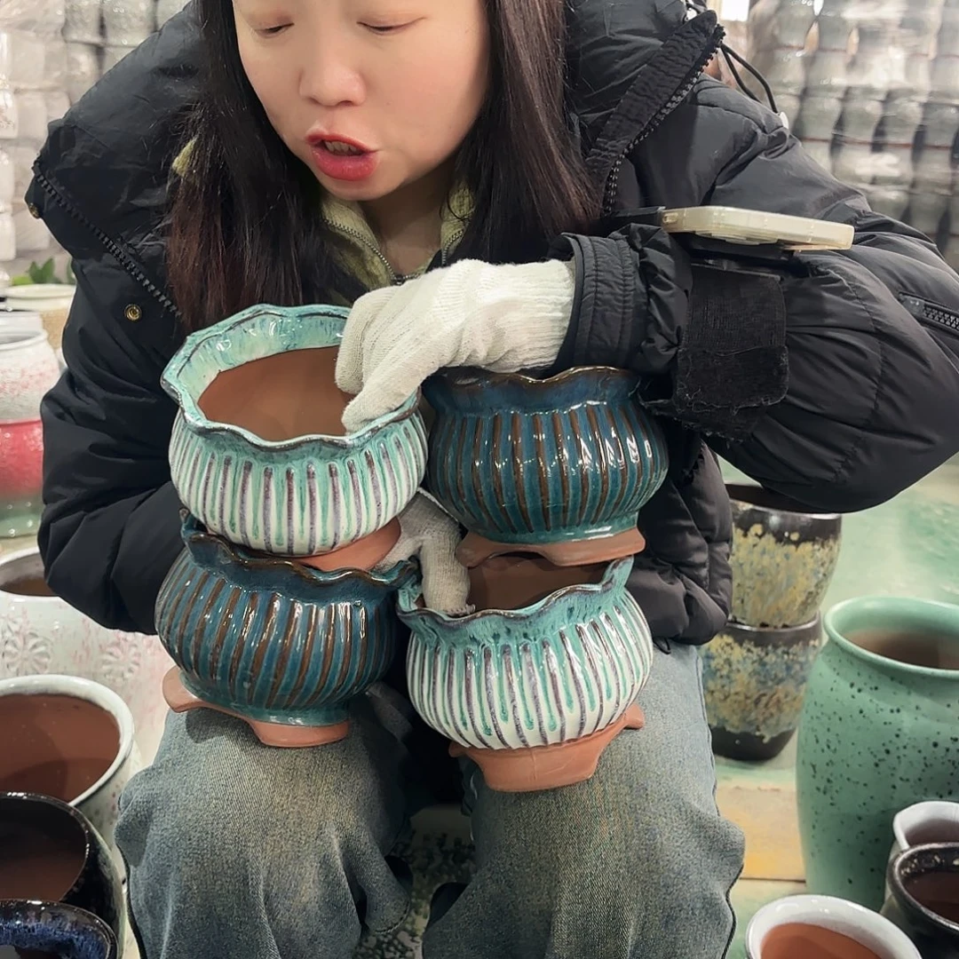 正品四个高12/14红陶