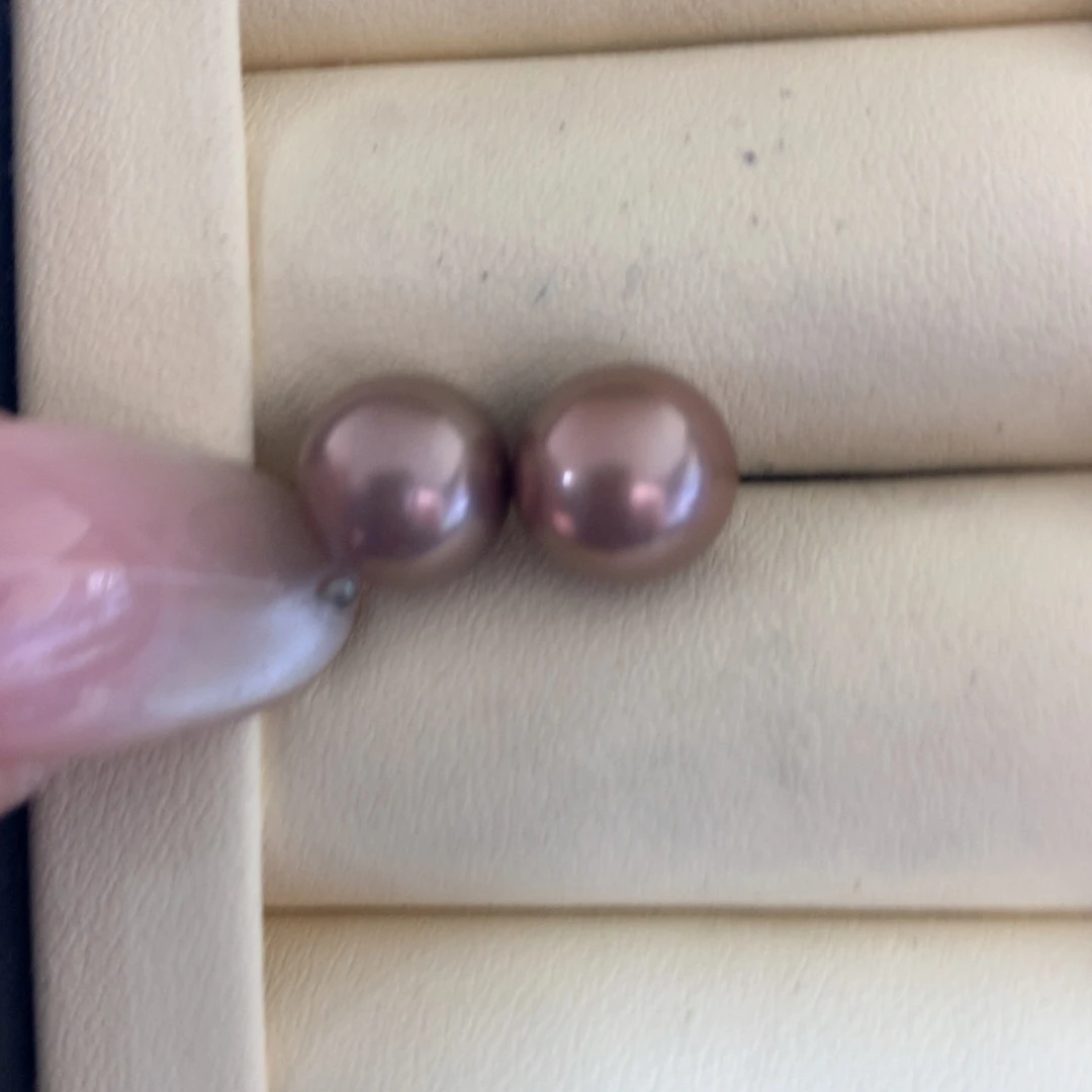 银S925镶嵌耳饰淡水珍珠