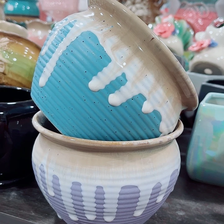 多肉陶瓷花盆满10元包邮