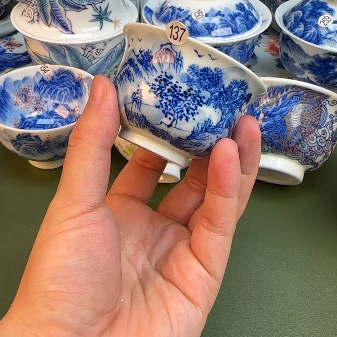 彦祖纯手工手绘茶具137