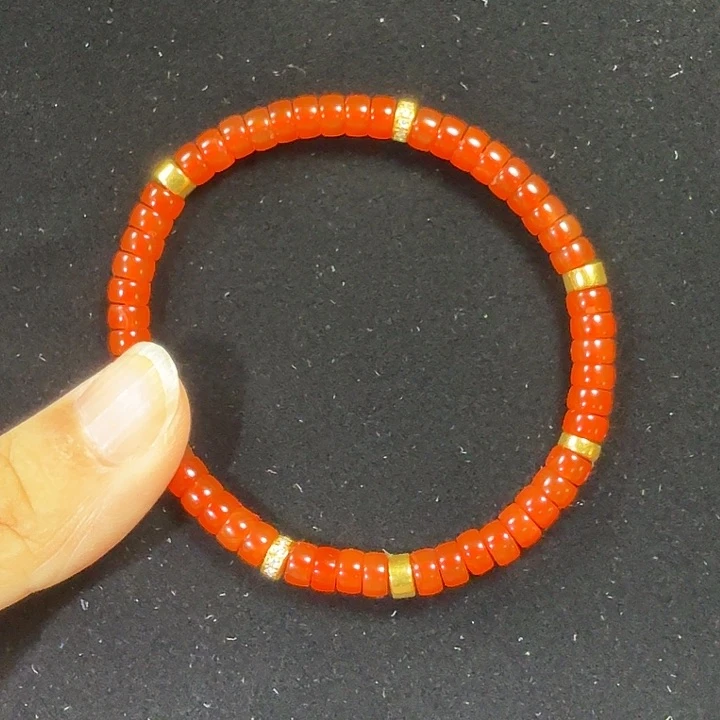 南红玛瑙未镶嵌珠宝半成品5+药片单圈河湾