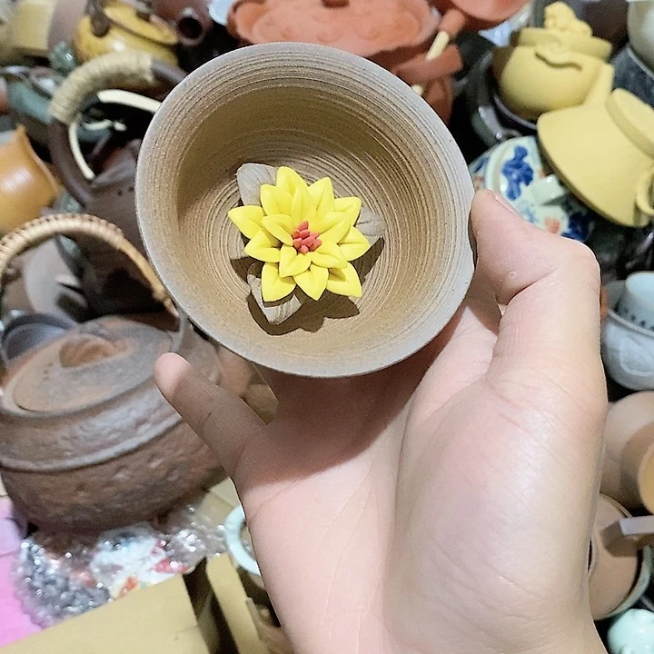 瓷片荷花绽放了我最美丽动人心弦，他人