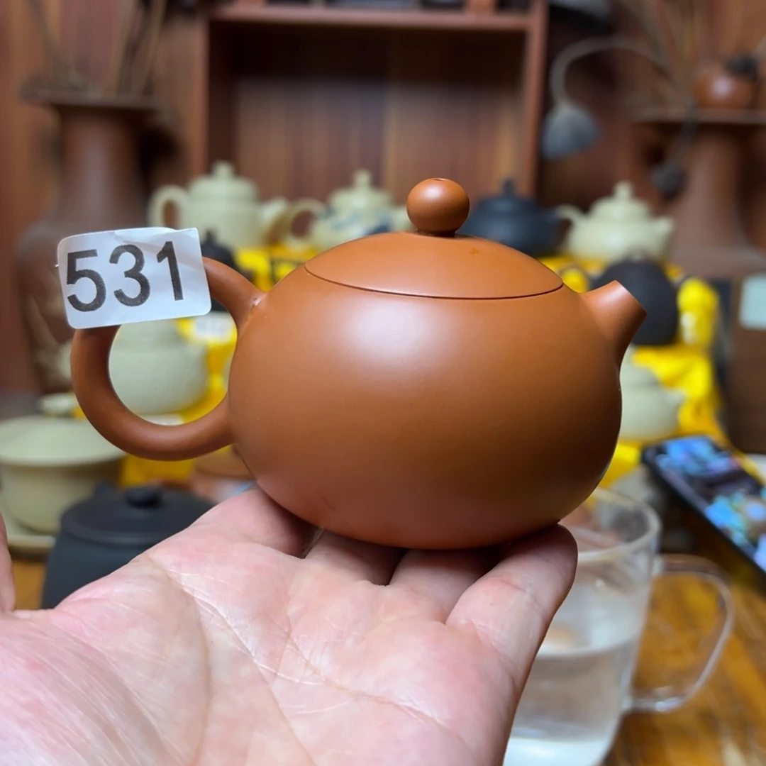 壶建水紫陶全手工复烧西施微瑕