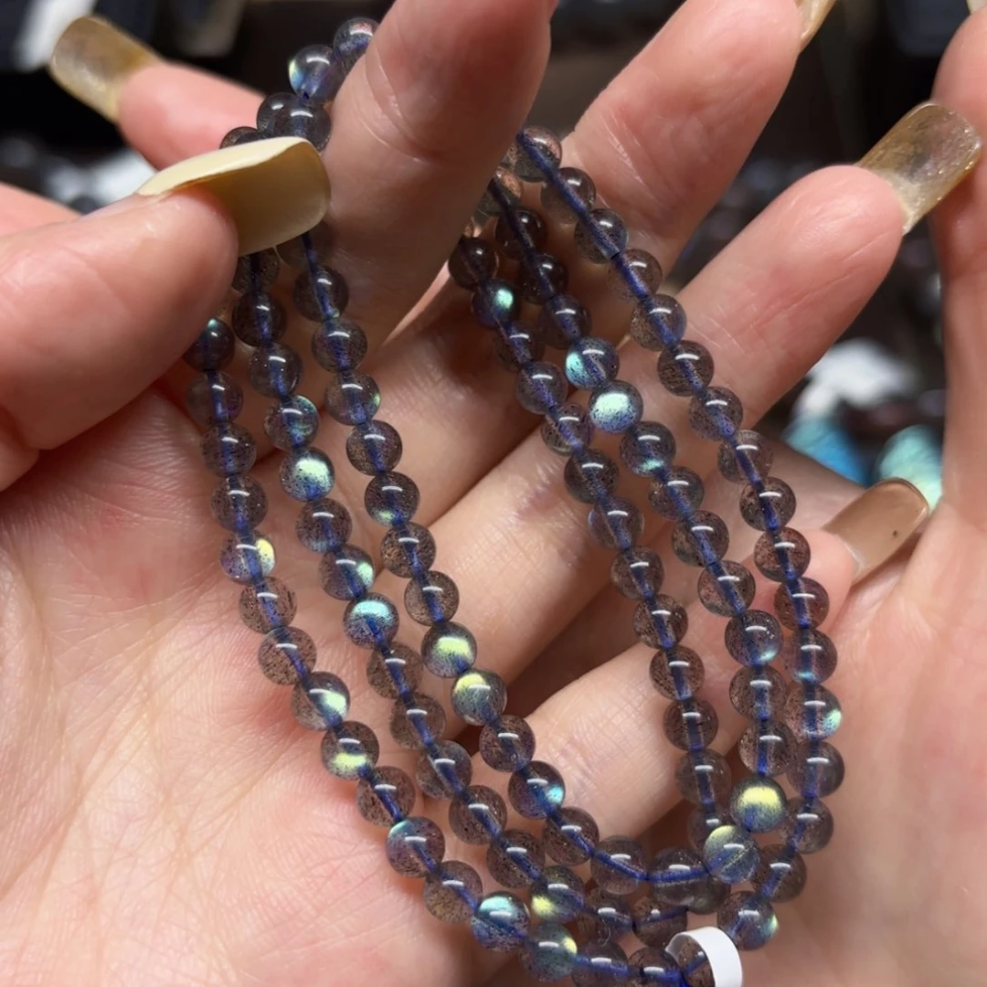 未镶嵌手链长石4.8mm左右