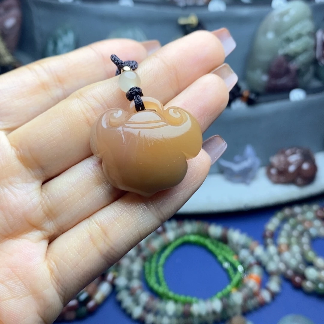 玛瑙/玉髓未镶嵌吊坠(不含链)