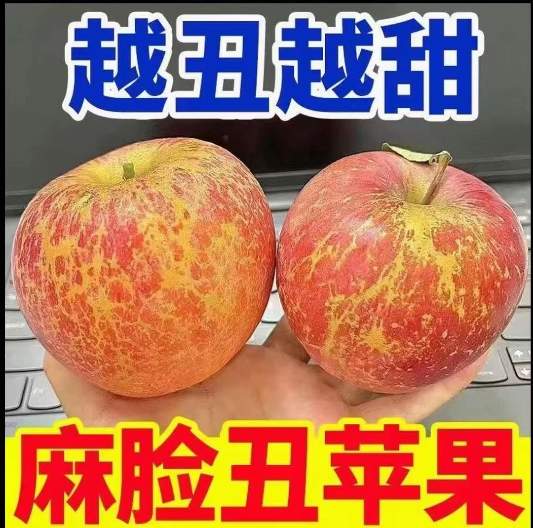 正宗大凉山丑苹果现摘现发脆甜多汁肉厚营养丰富