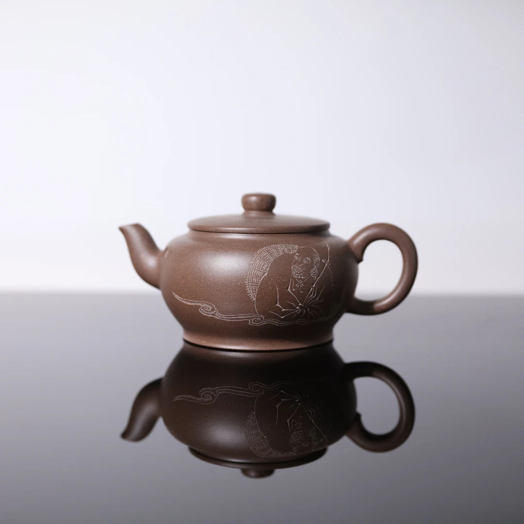 【前墅龙窑丨忘忧壶】许彩琴·范家  青灰段泥  约200CC