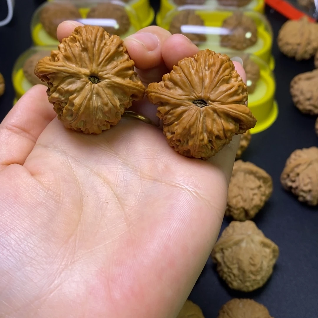 文玩核桃吊坠红狮子