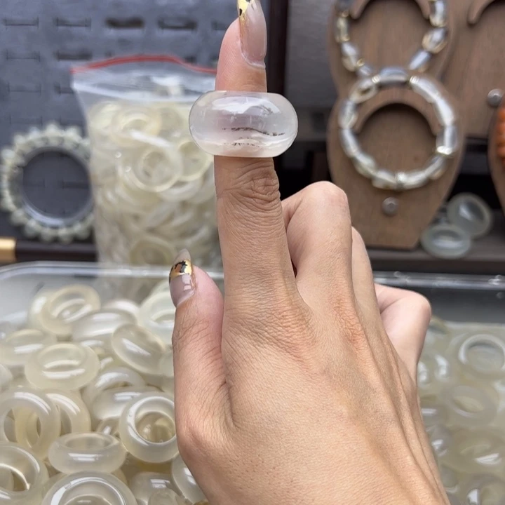 玛瑙/玉髓未镶嵌戒指