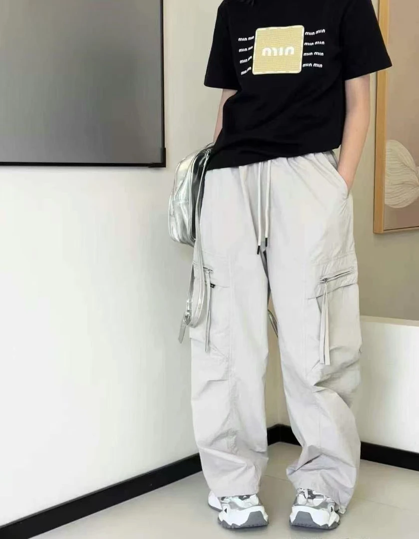 糖依果家 2025儿童薄款宽松休闲工装裤7359