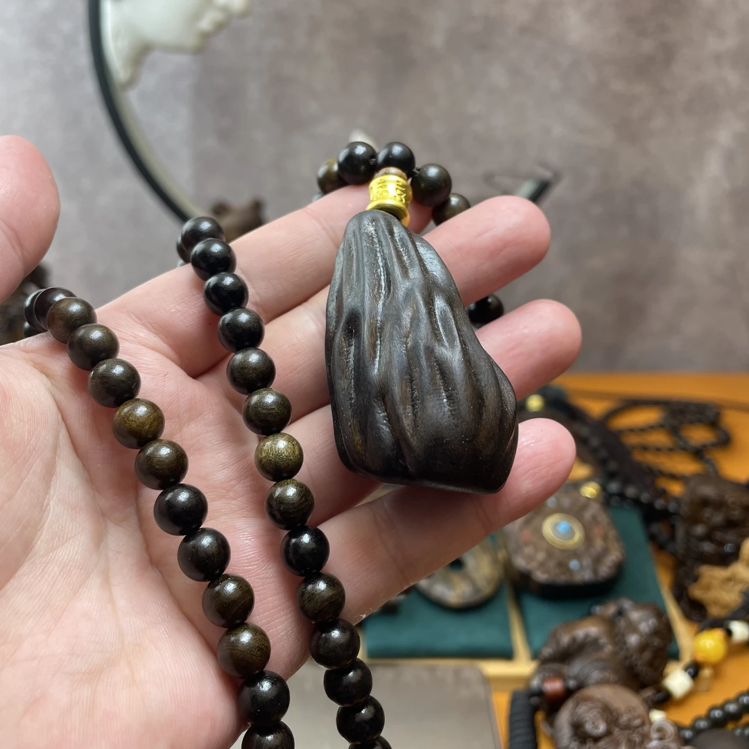 （0.8➕随型虫漏）巴布亚贡木天然复古精工原木雕刻