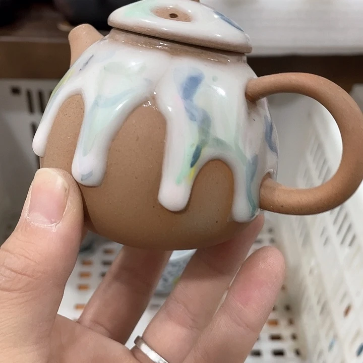 陶瓷茶具全部清清完回家过年