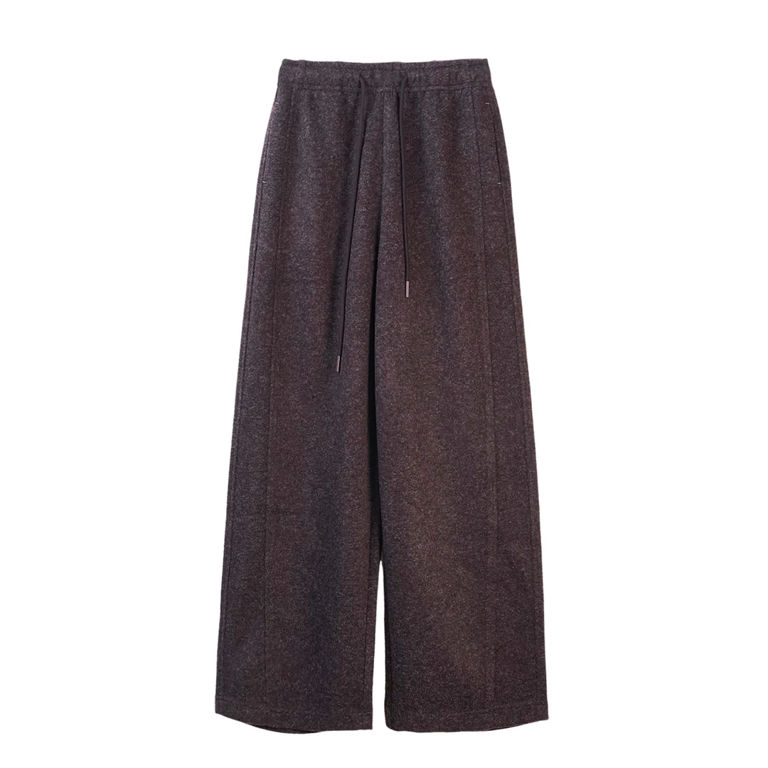 【率性长腿】羊毛松紧腰秋冬必备直筒裤 BK746X05252