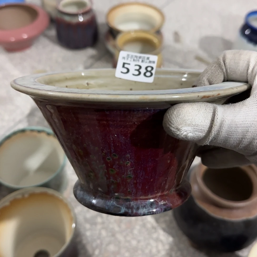 瓷片景德镇手工花盆默认次品