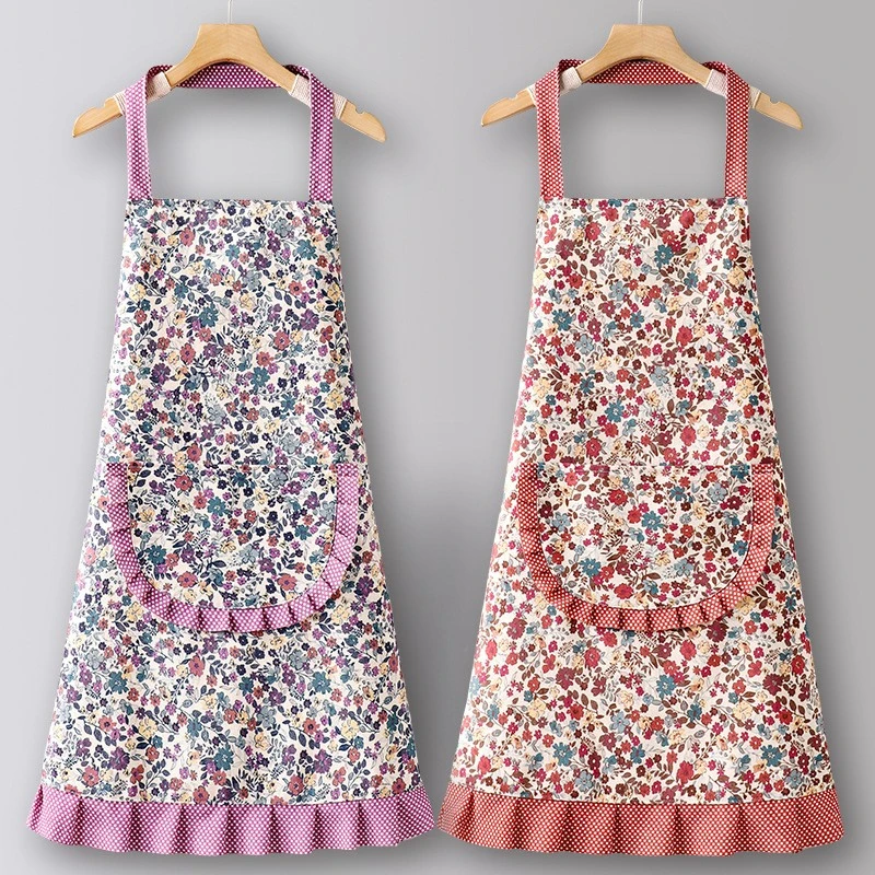 纯围裙厨房家用2025新款网红餐饮防油做饭高颜值工作服上班专用