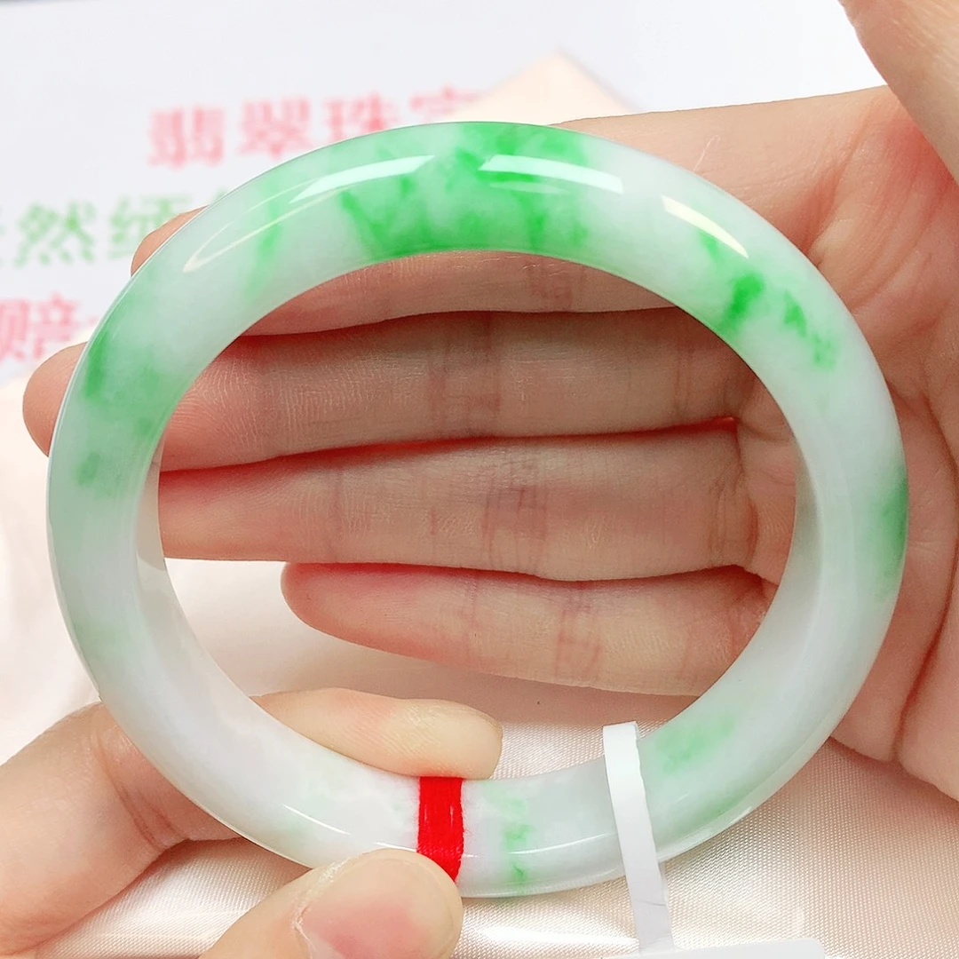 翡翠未镶嵌手镯翡翠手镯57强堂推