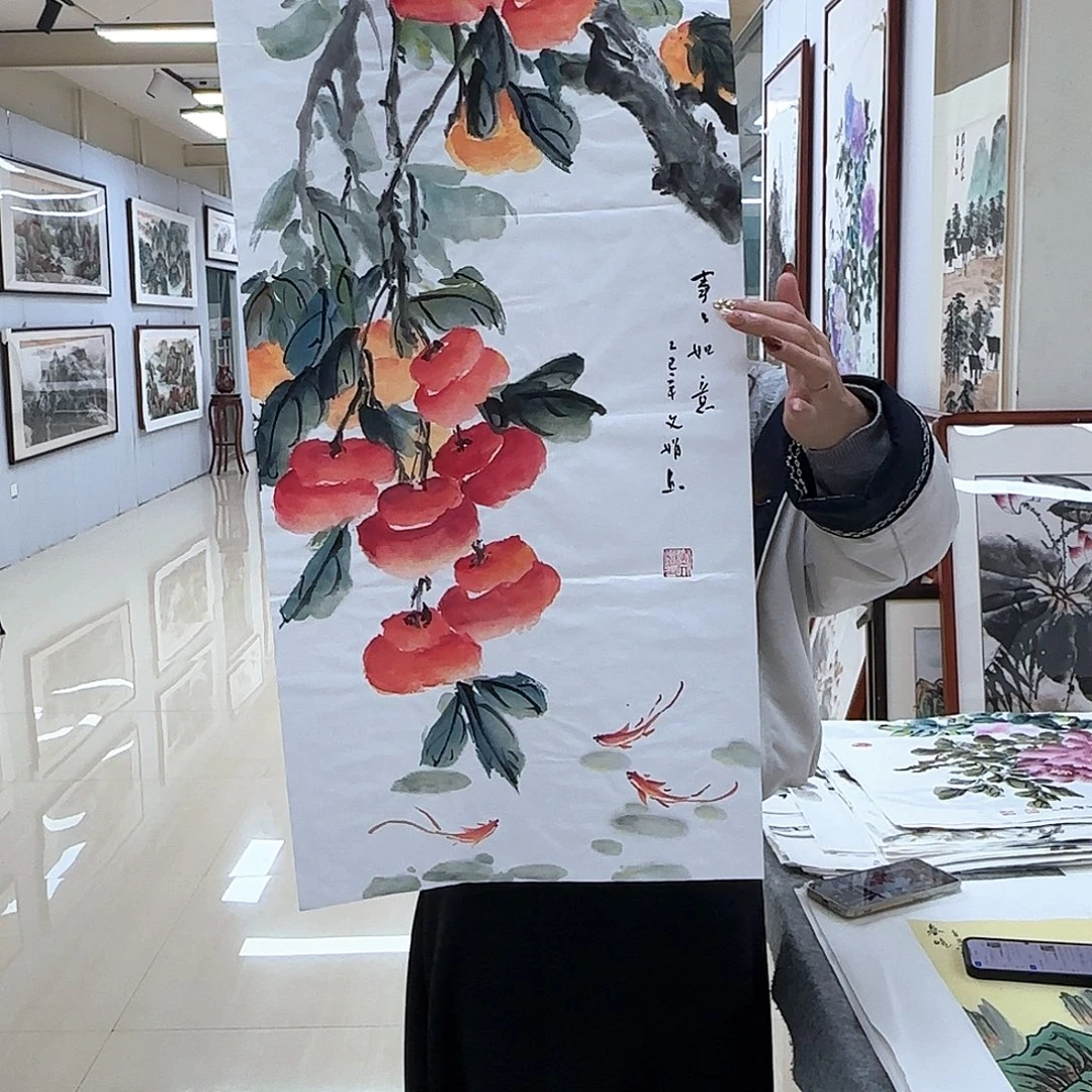 国画国画作品多次