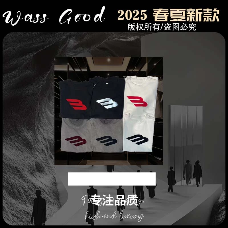 A01兰姐自营设计师原创潮牌质感8家白色短袖夏季潮流春夏纯棉