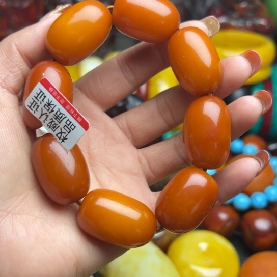 琥珀手串未镶嵌蜜蜡