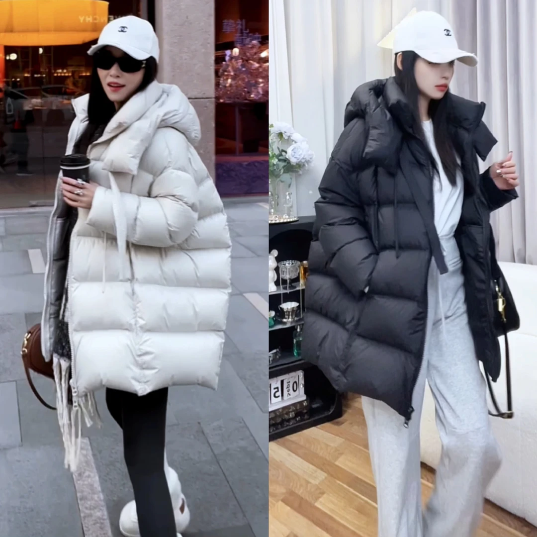 【千亿】90%绒2024冬季新款韩版泡芙宽松龟背羽绒服8823