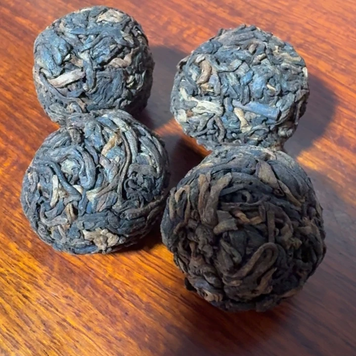 包边款纸2024年广别老寨熟茶龙珠10颗