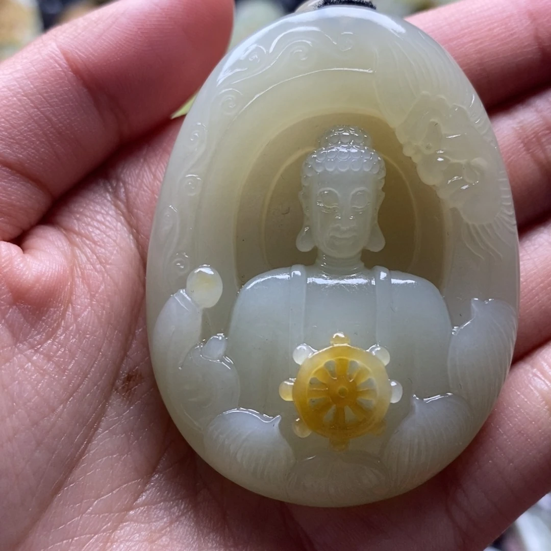 吊坠(不含链)未镶嵌和田玉（糖玉）Z****@