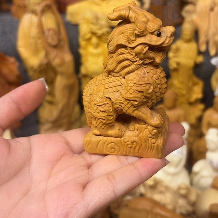 黄杨木黄杨木瑕疵麒麟