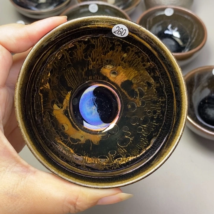 茶盏建窑建盏磨底主人杯