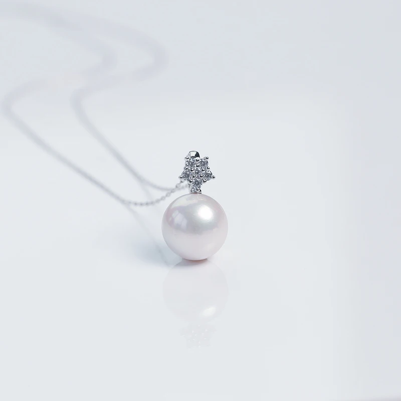 【罗伊伊甄选】冷清秋珍珠万能扣吊坠 12-13mm S925银 SD017