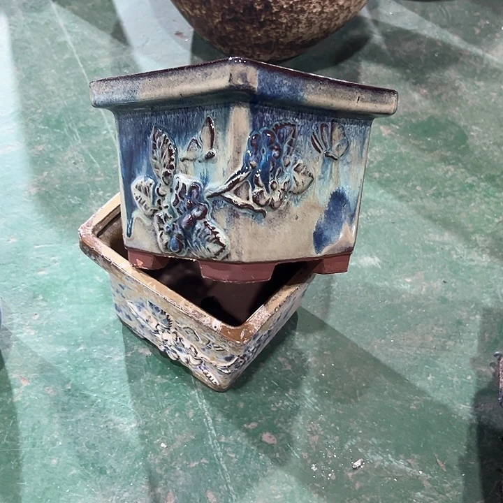 紫砂花盆花藤花盆花盆