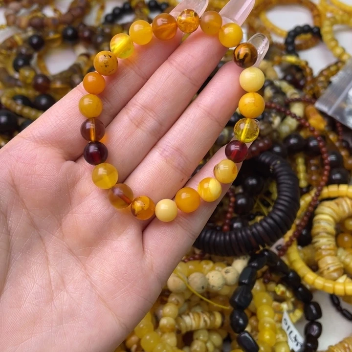 琥珀未镶嵌珠宝奇石