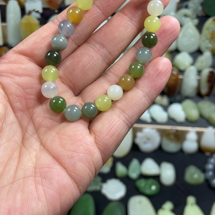 和田玉未镶嵌手链